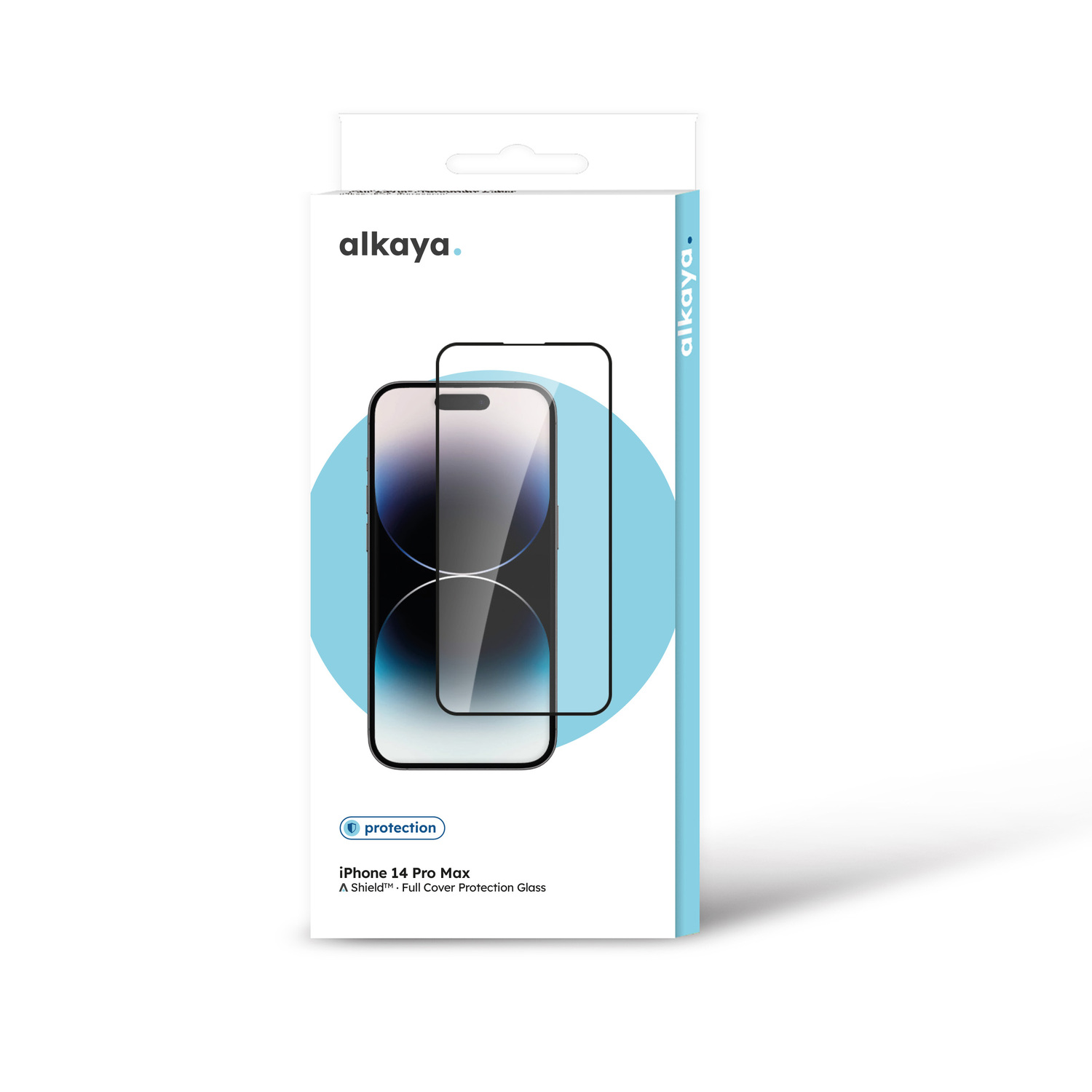 alkaya. | A Shield | Displayschutzglas | 3D Full Cover transparent, iPhone 14 Pro Max