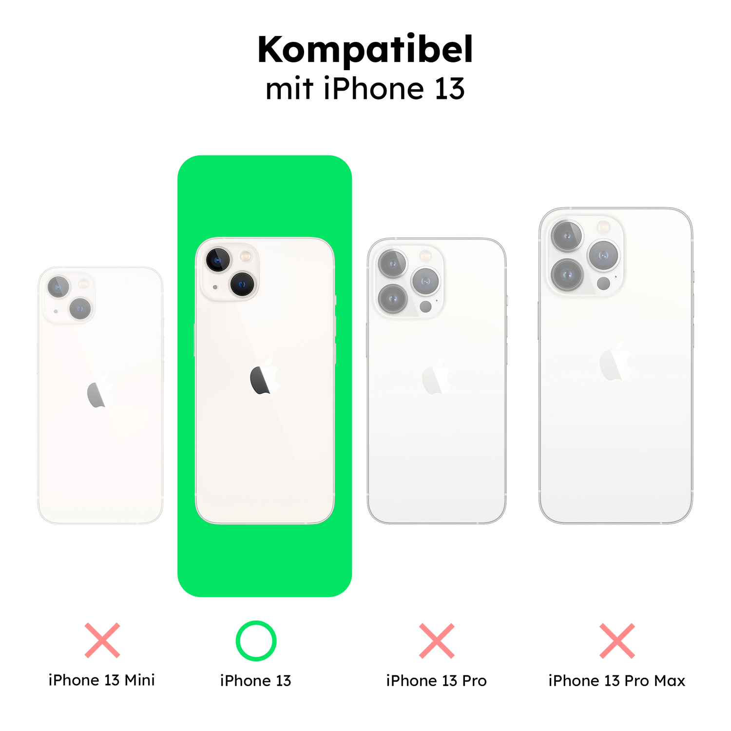 alkaya. | LUCID Clear Case kompatibel mit Magsafe Transparent iPhone 13