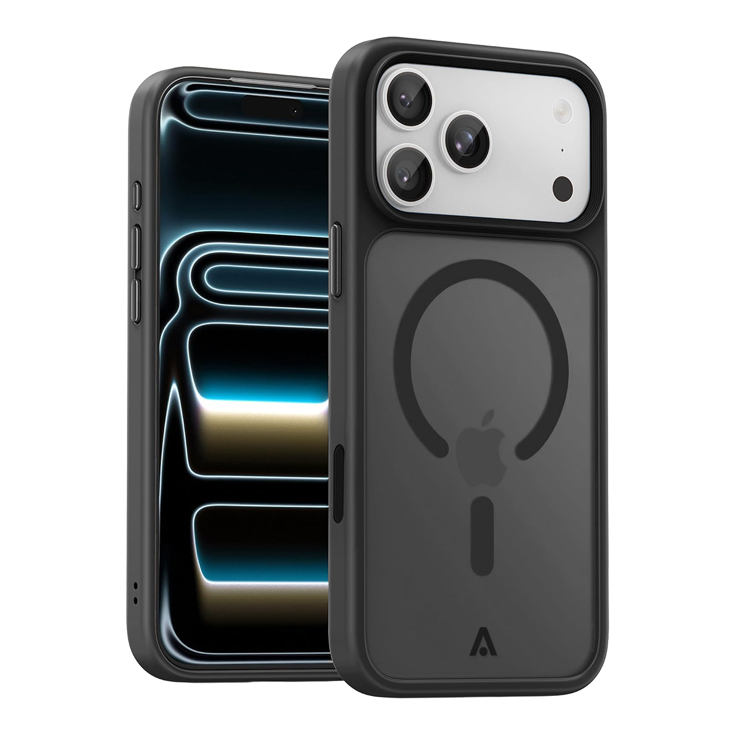 alkaya. | LUCID FROSTED Case kompatibel mit Magsafe schwarz, iPhone 18 Pro/17 Pro