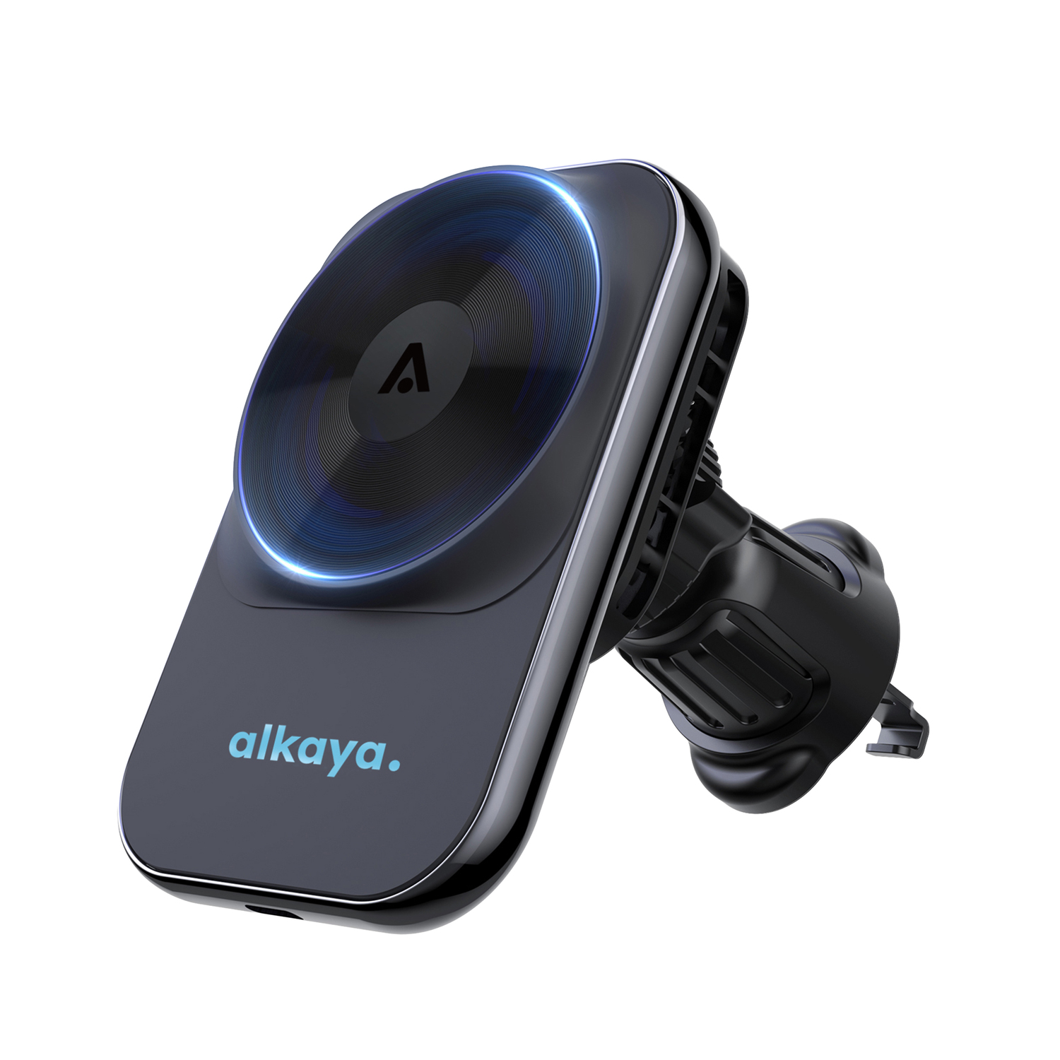alkaya. | Breeze | Wireless KFZ Ladegerät kompatibel mit Magsafe, schwarz
