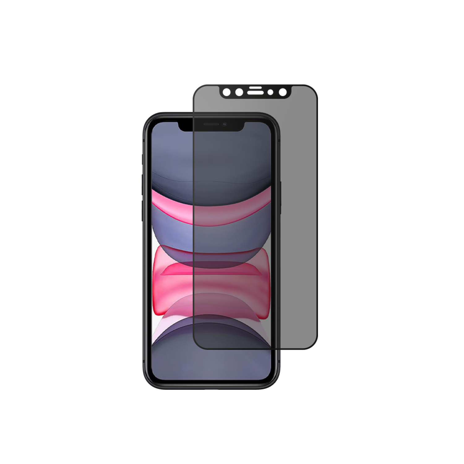 alkaya. | A Shield | Display-Sichtschutzglas | 3D Full Cover | Privacy, iPhone XR/11