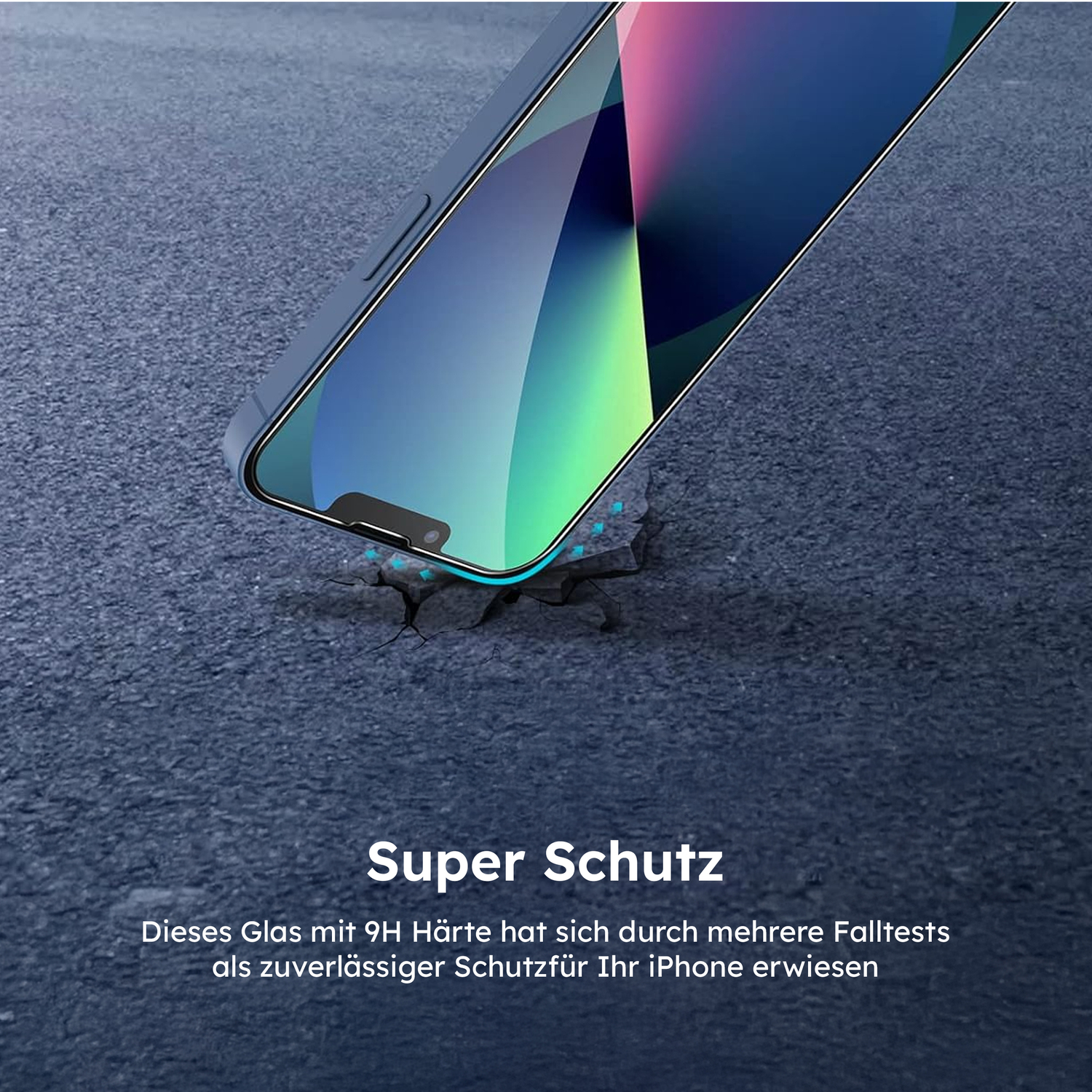 alkaya. | A Shield | Displayschutzglas | 3D Full Cover transparent, iPhone 13/13Pro/14