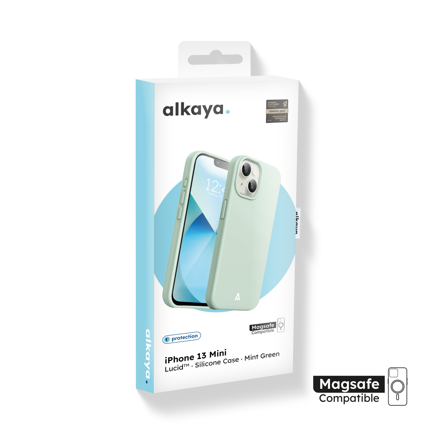alkaya. | LUCID Silikon Case kompatibel mit Magsafe mint grün, iPhone 13 mini