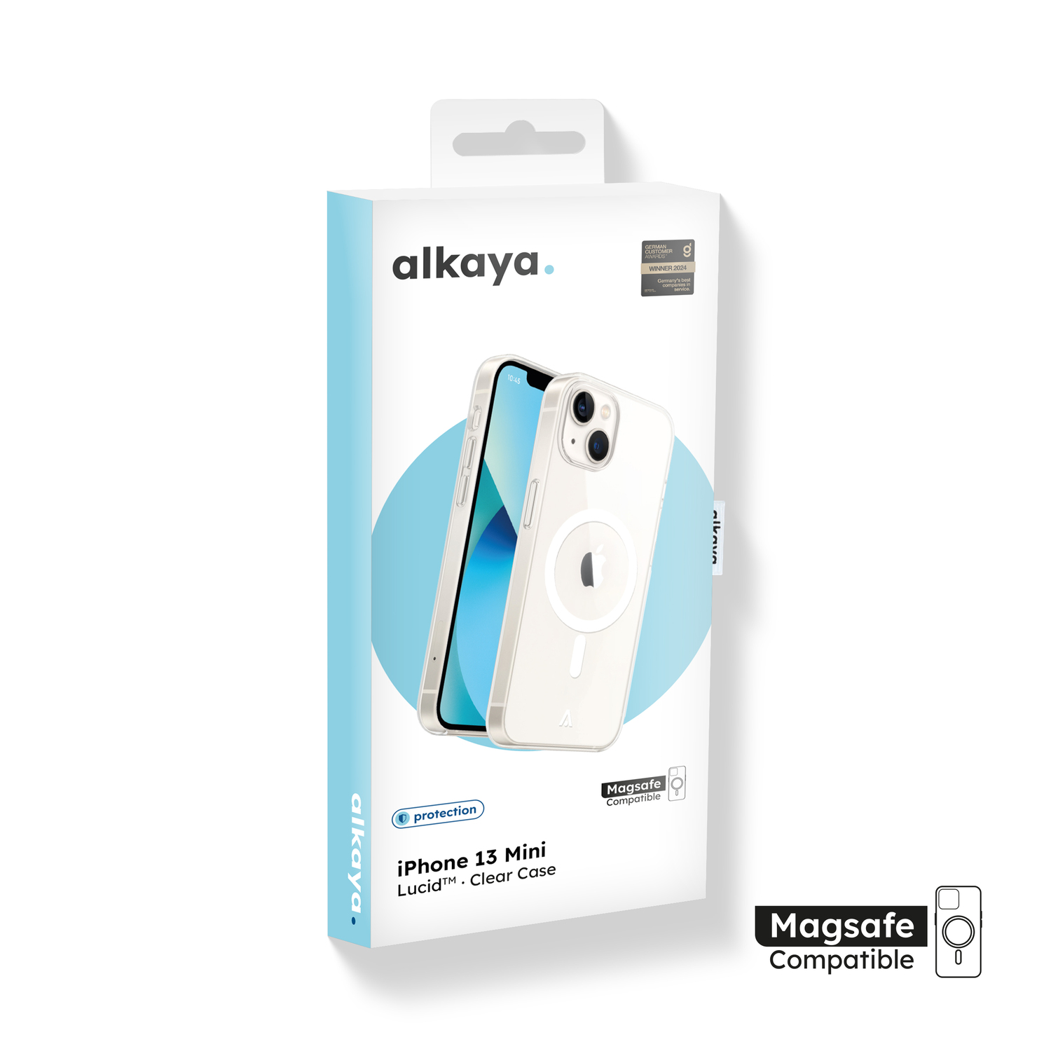 alkaya. | LUCID Clear Case kompatibel mit Magsafe transparent, iPhone 13 Mini