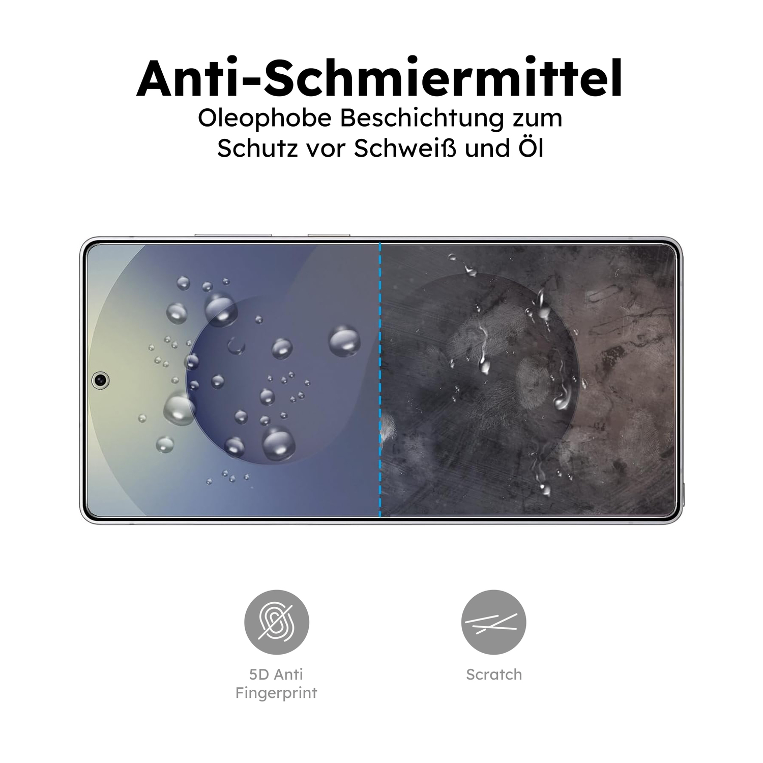 alkaya. | A Shield | Displayschutzglas | 3D Full Cover transparent, Samsung S25 Ultra