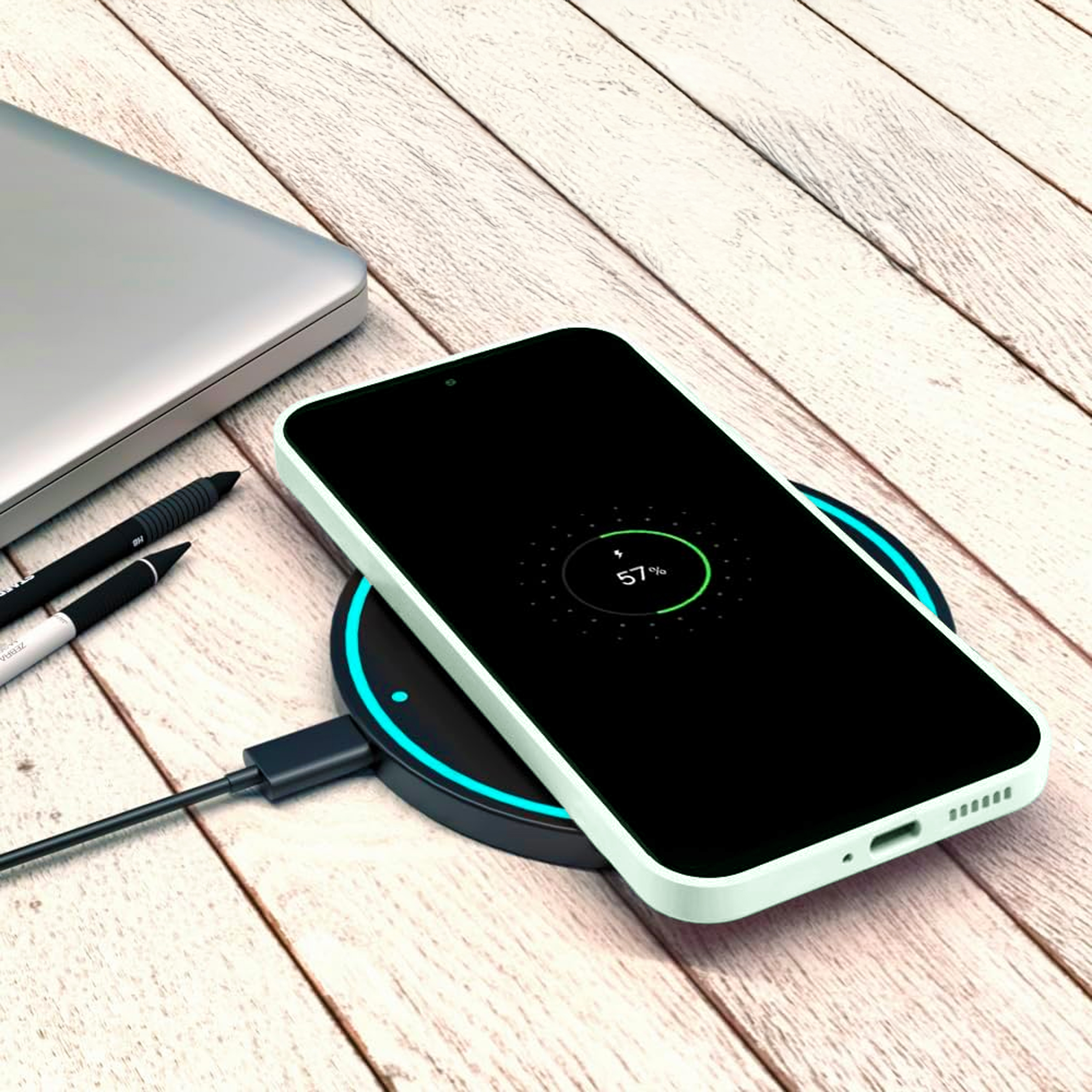 alkaya. | LUCID Silikon Case kompatibel mit Magsafe mint grün, Samsung S23+