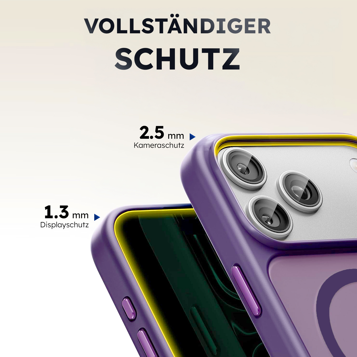 alkaya. | LUCID FROSTED Case kompatibel mit Magsafe lila, iPhone 17 Pro/ 18 Pro