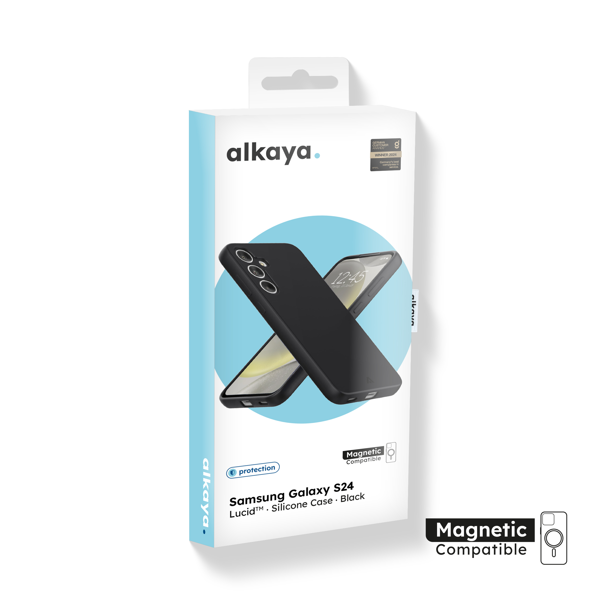 alkaya. | LUCID Silikon Case kompatibel mit Magsafe  schwarz, Samsung S24