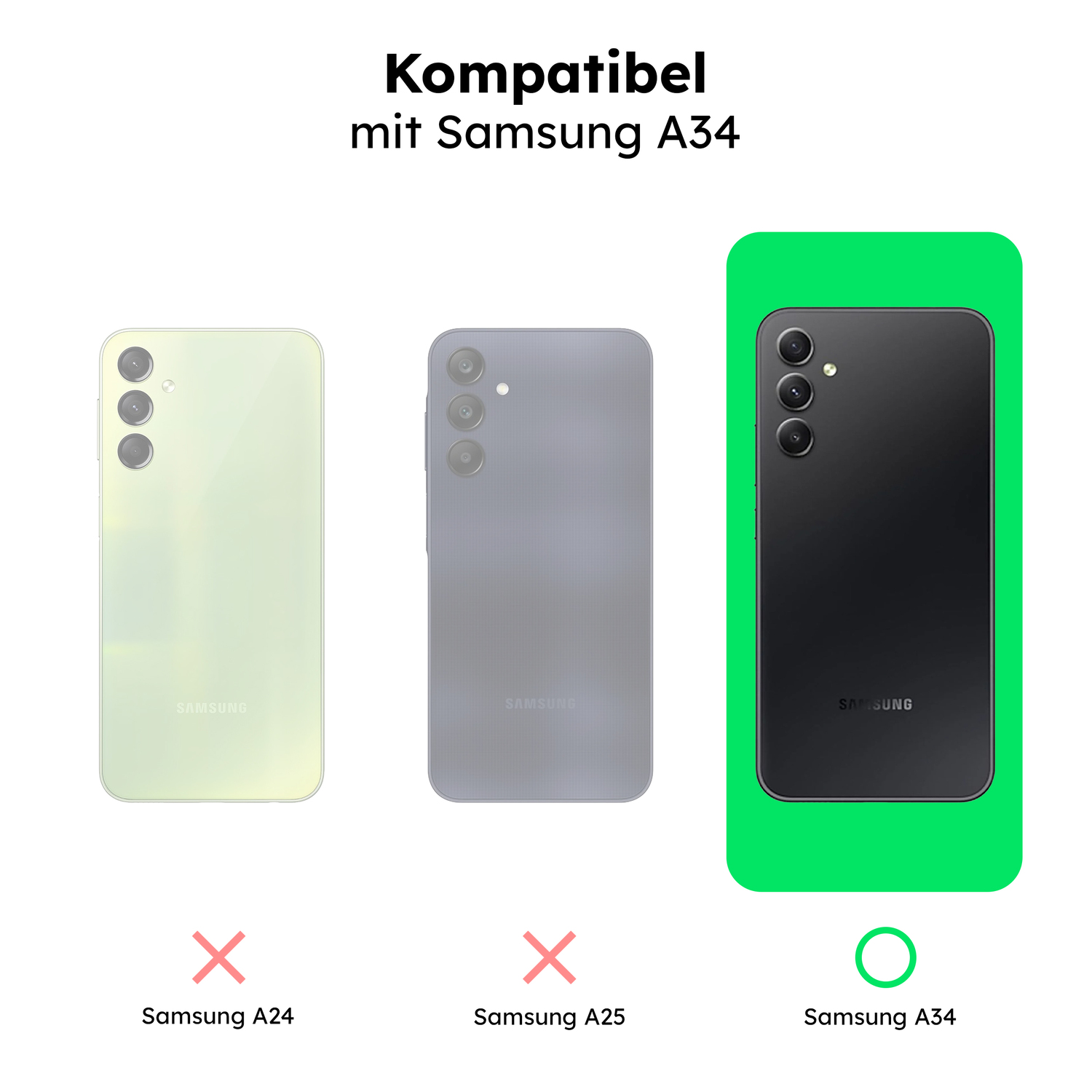 alkaya. | LUCID Clear Case Samsung A34