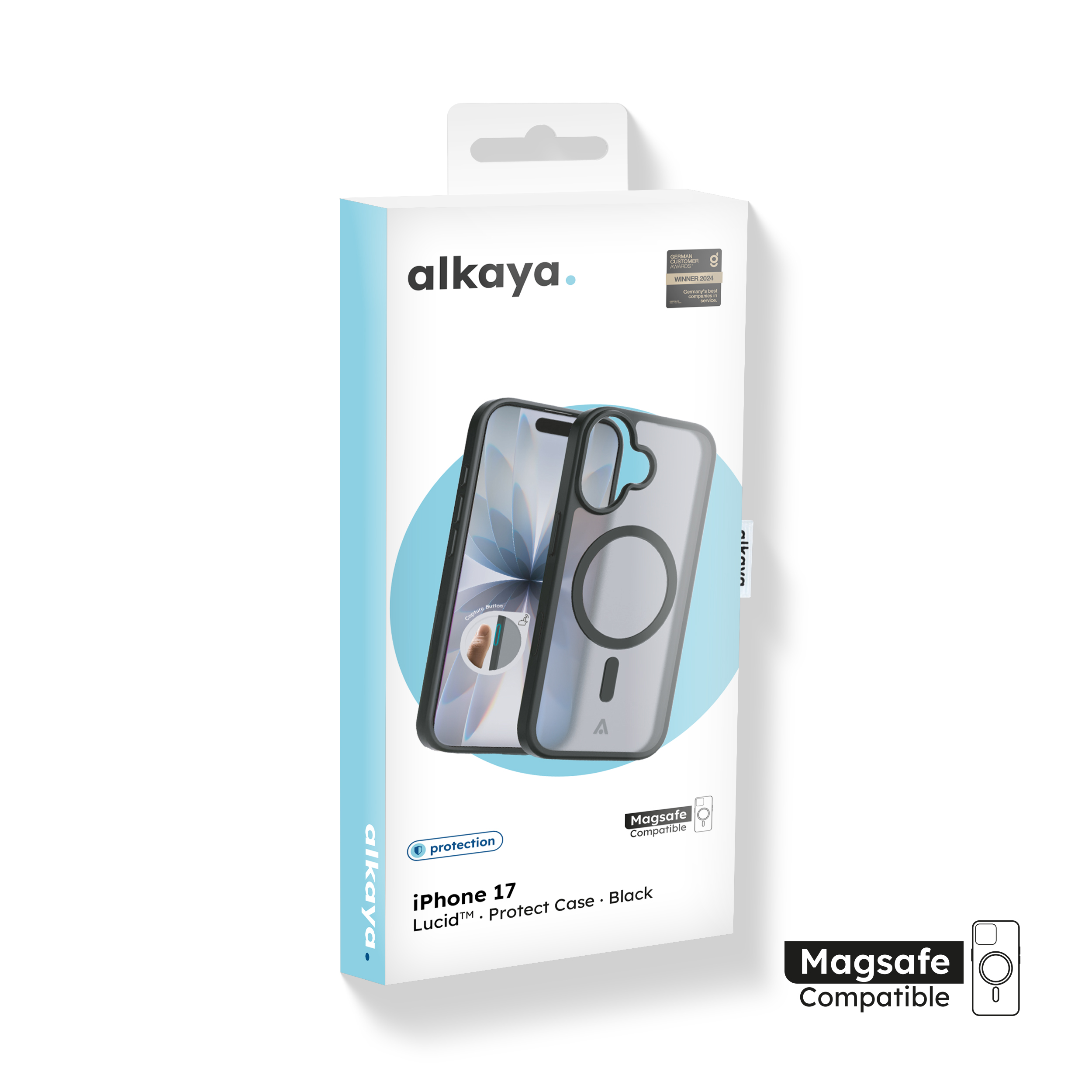 alkaya. | LUCID Protect Case kompatibel mit Magsafe schwarz, iPhone 17