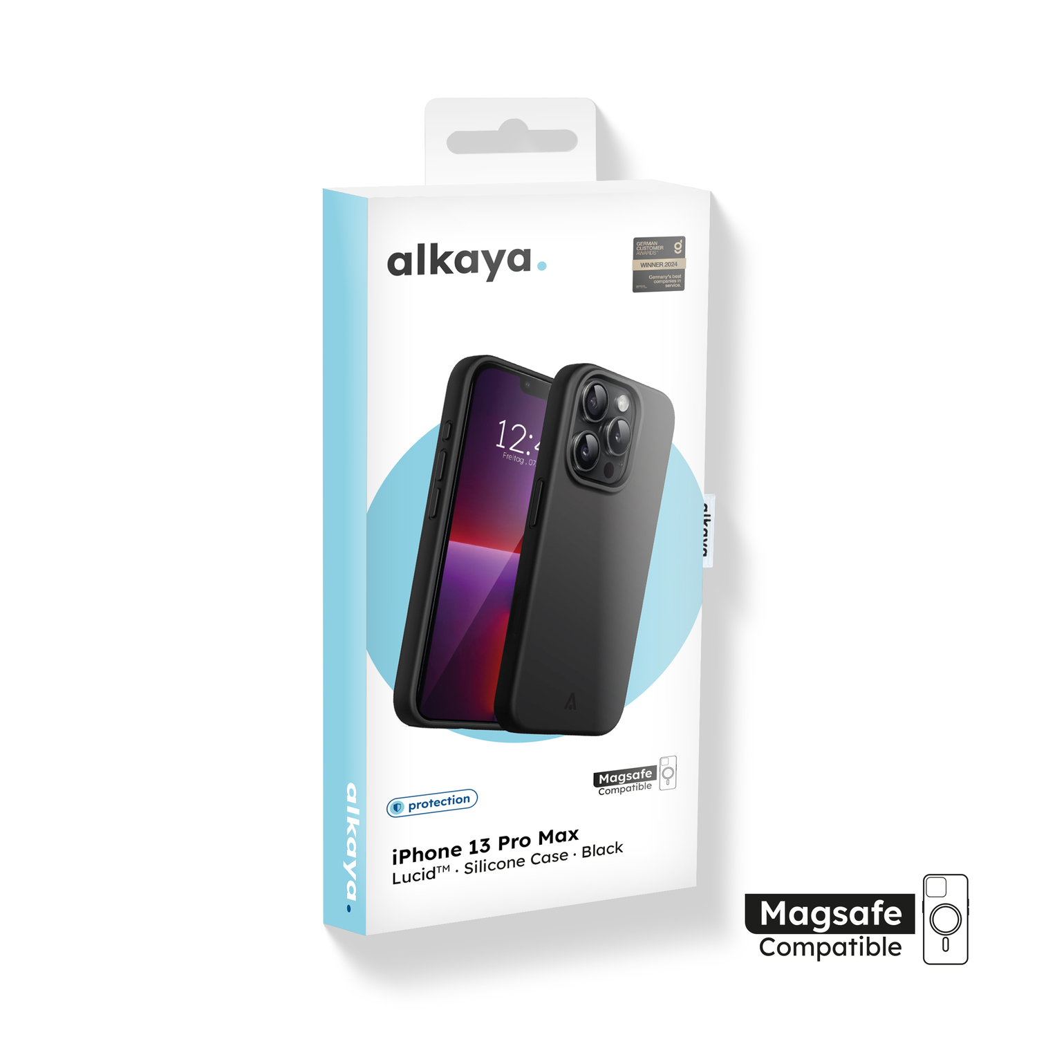 alkaya. | LUCID Silikon Case kompatibel mit Magsafe schwarz, iPhone 13 Pro Max