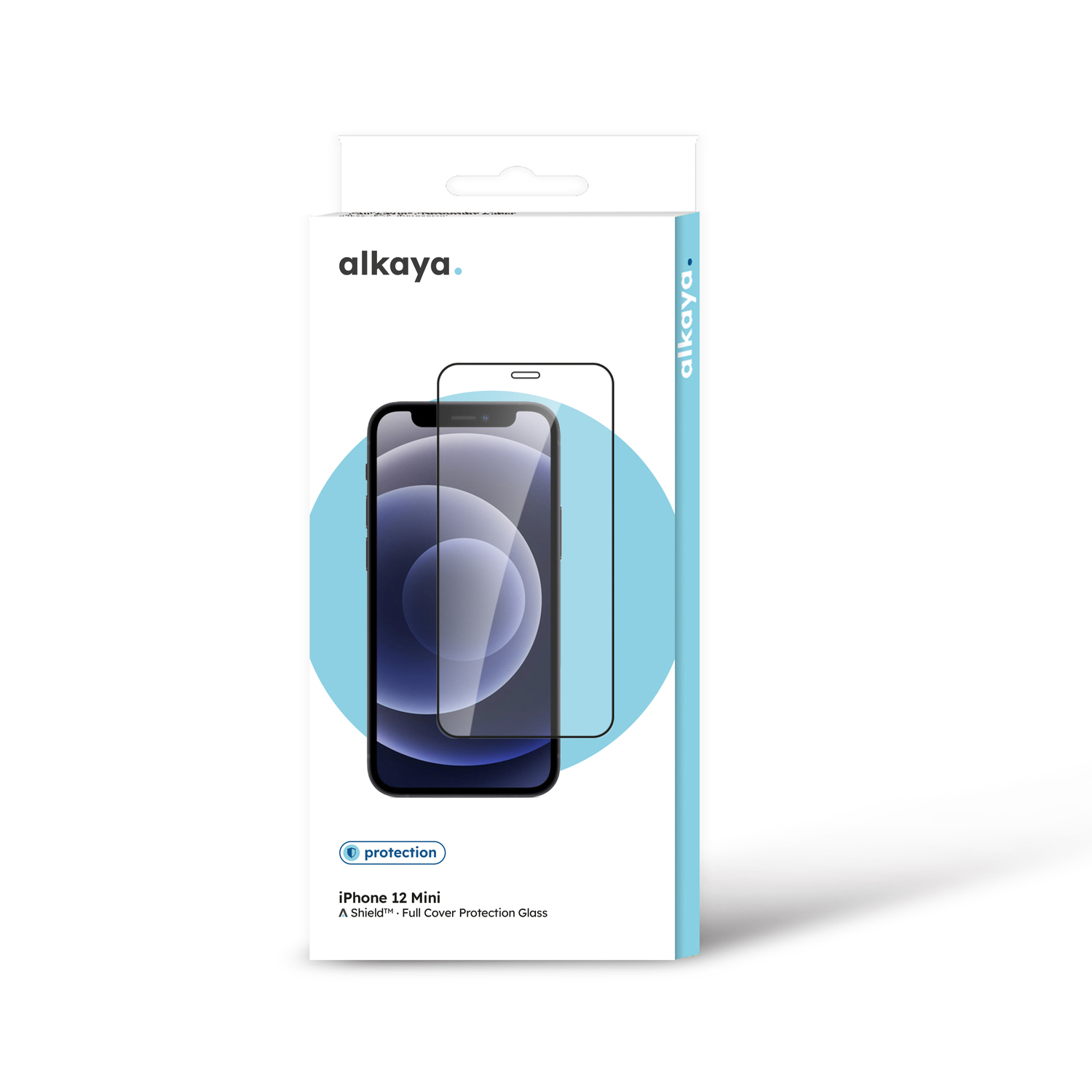 alkaya. | A Shield | Displayschutzglas | 3D Full Cover transparent,  iPhone 12 Mini