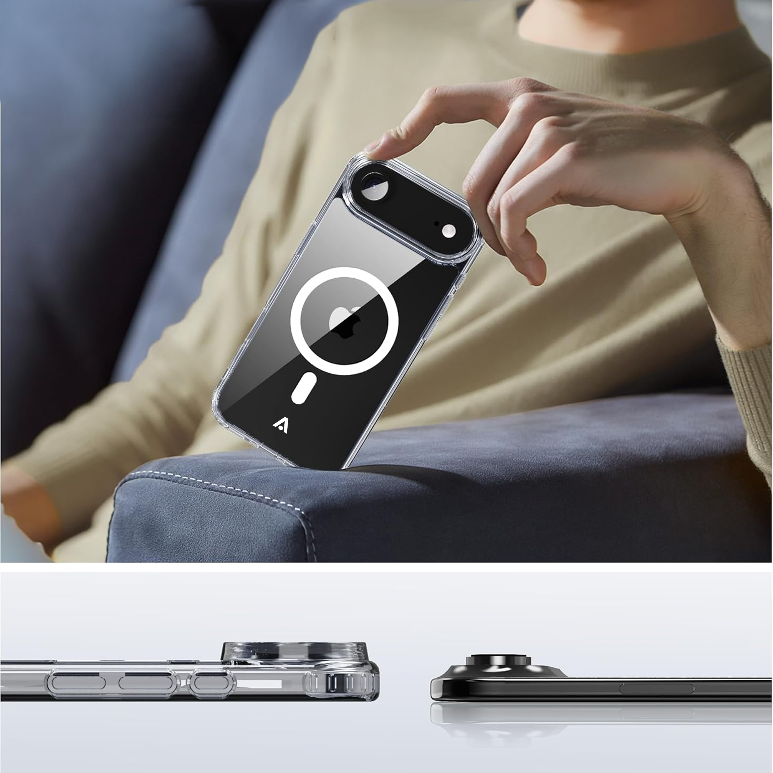 alkaya. | LUCID Clear Case kompatibel mit Magsafe transparent, iPhone 17 Air