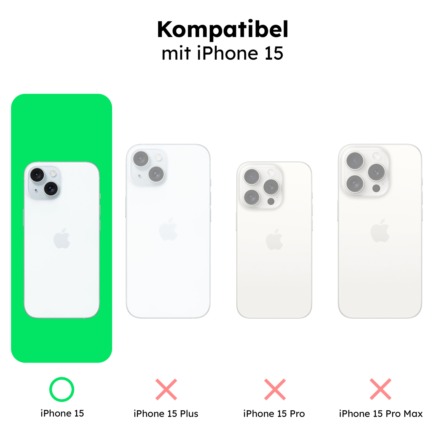 alkaya. | LUCID Silikon Case kompatibel mit Magsafe mint grün, iPhone 15