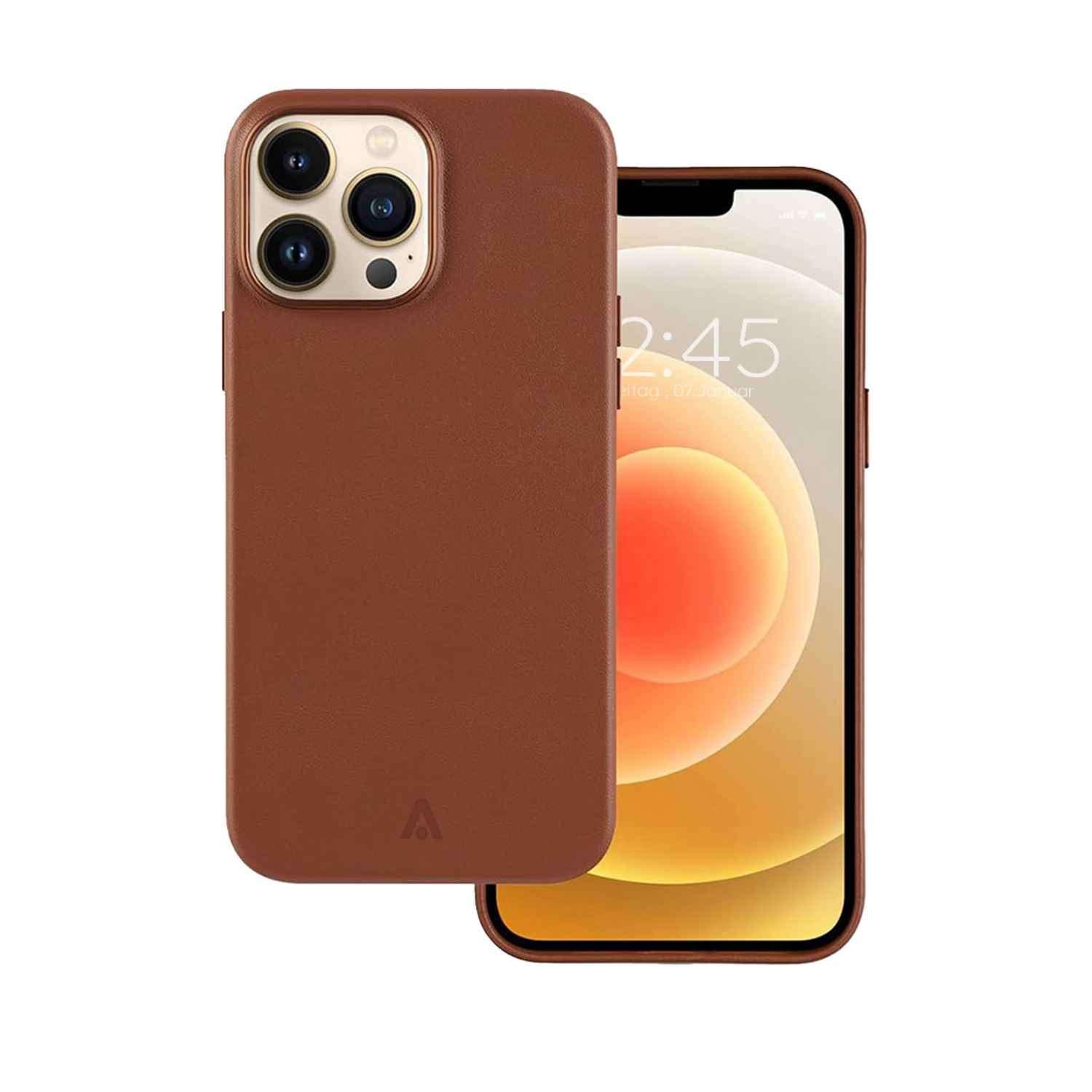 alkaya. | LUCID Pu Leather Case kompatibel mit Magsafe braun, iPhone 14 Pro Max